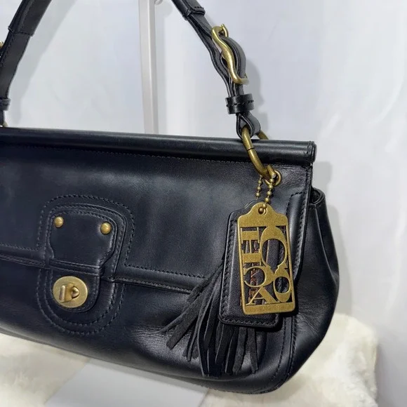 Coach City Willis 70th Anniversary Crossbody Bag Satchel Black Legacy 22062 - Picture 2 of 16